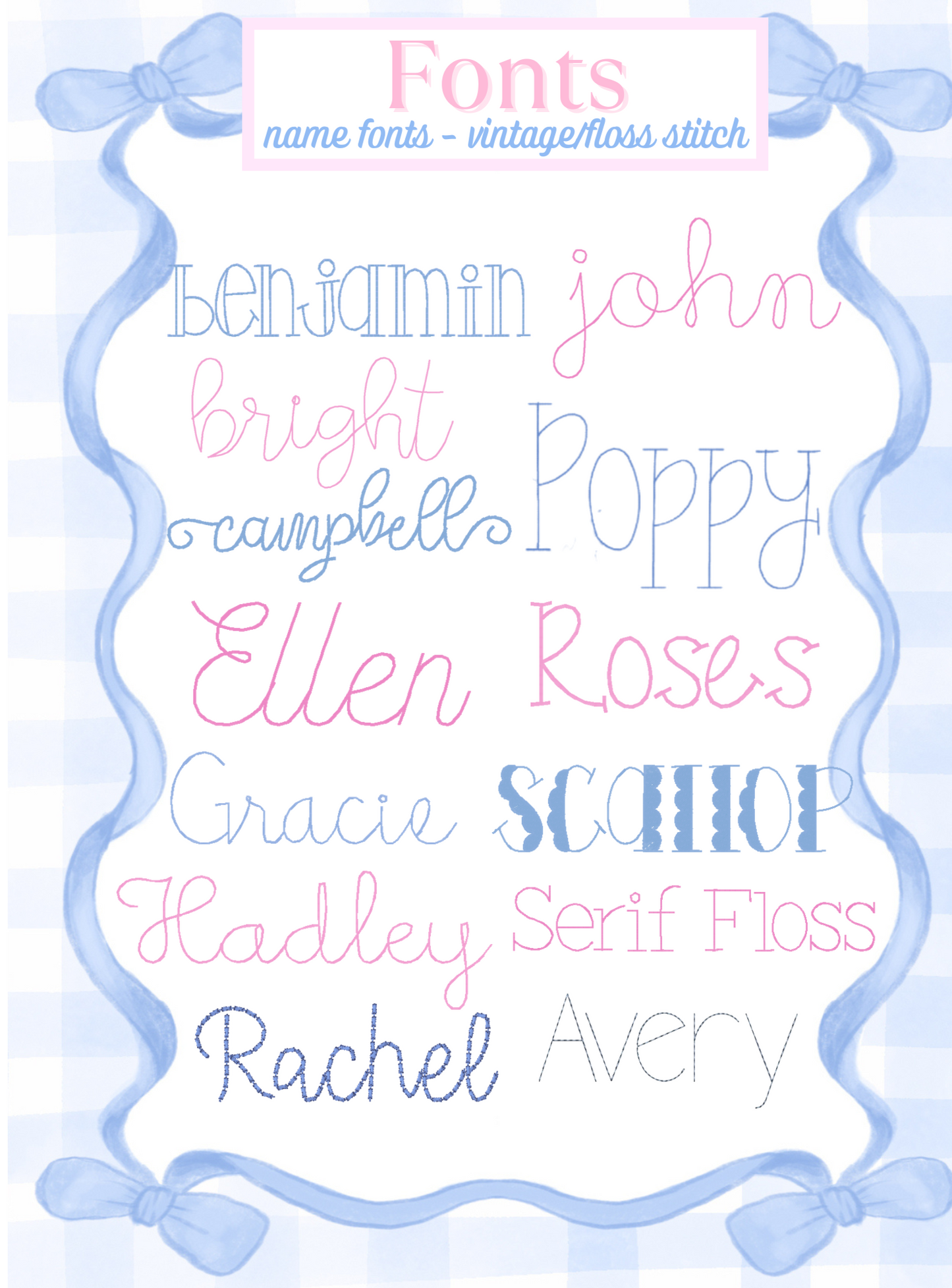 Fonts & Monograms