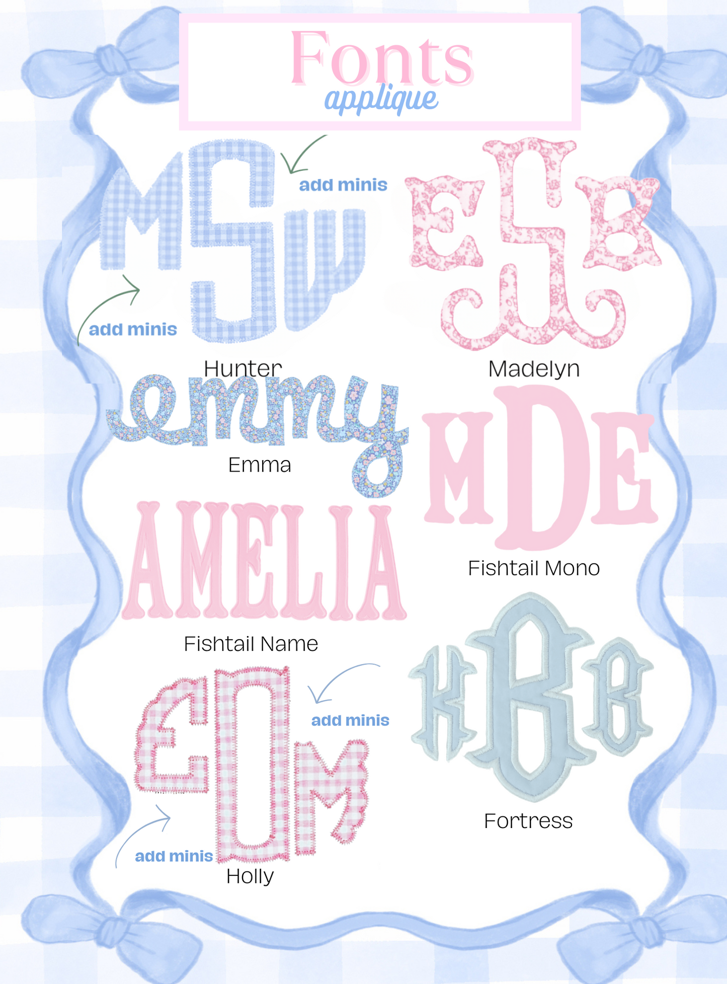 Fonts & Monograms