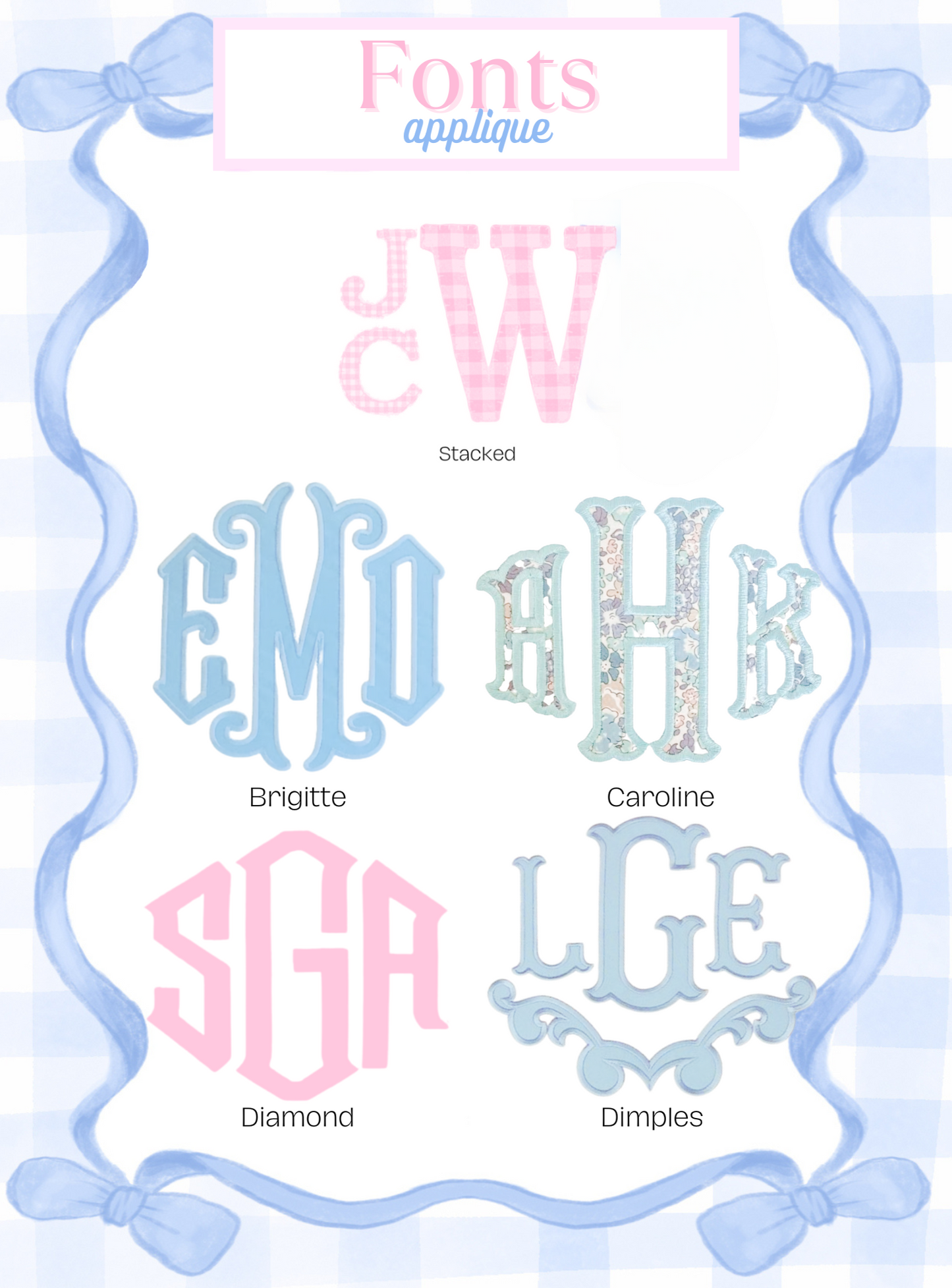 Fonts & Monograms