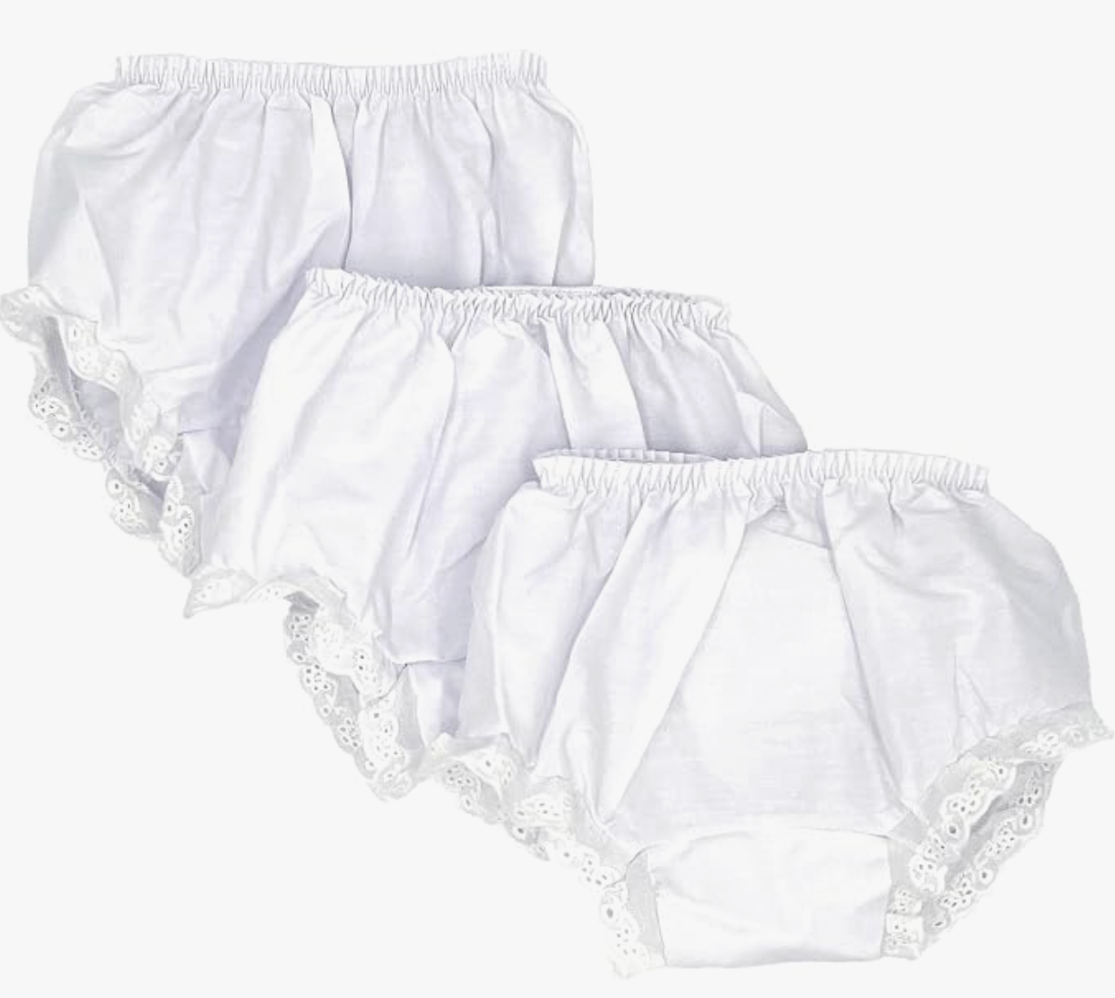 Diaper Cover - White Eyelet