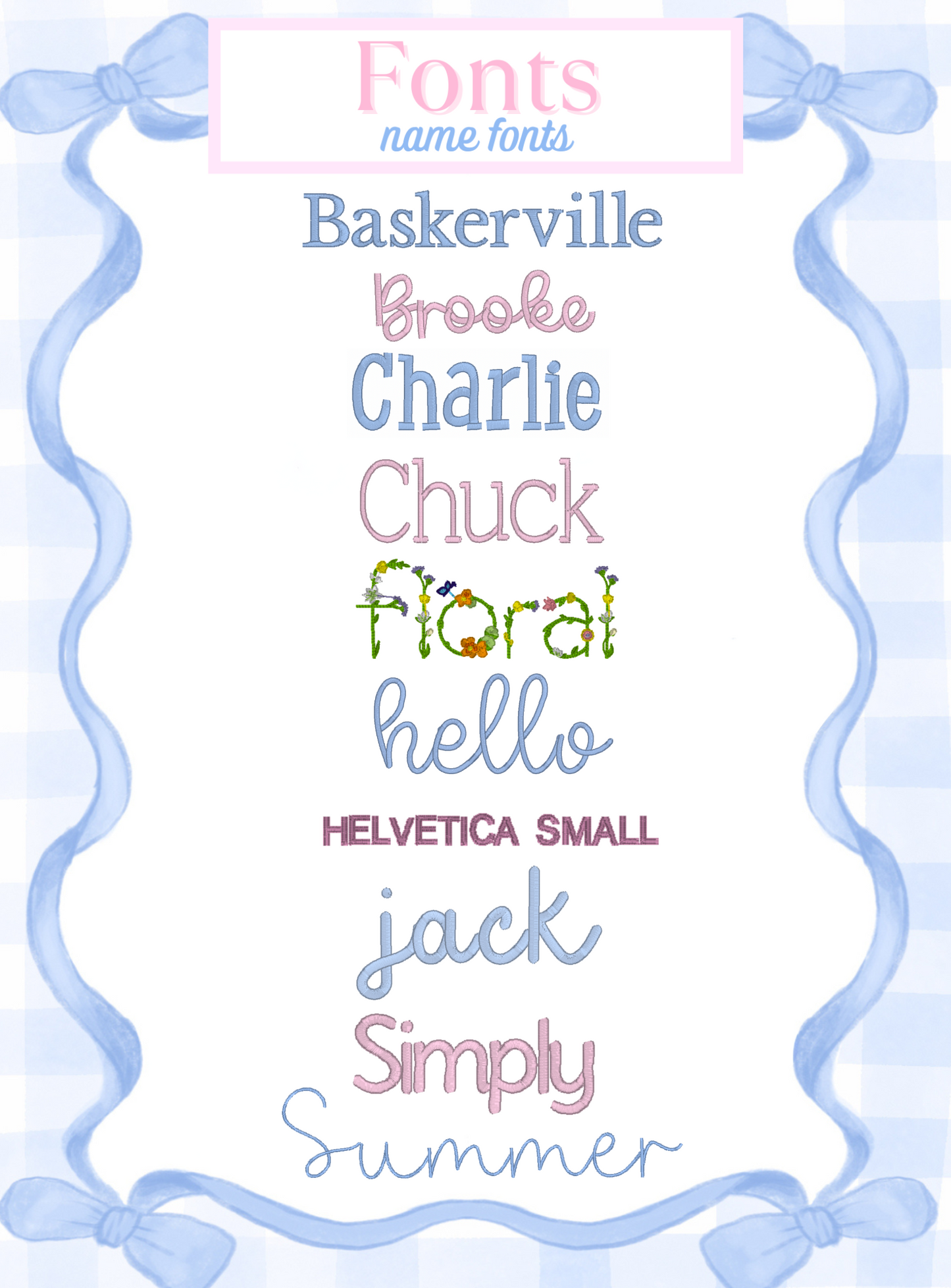 Fonts & Monograms