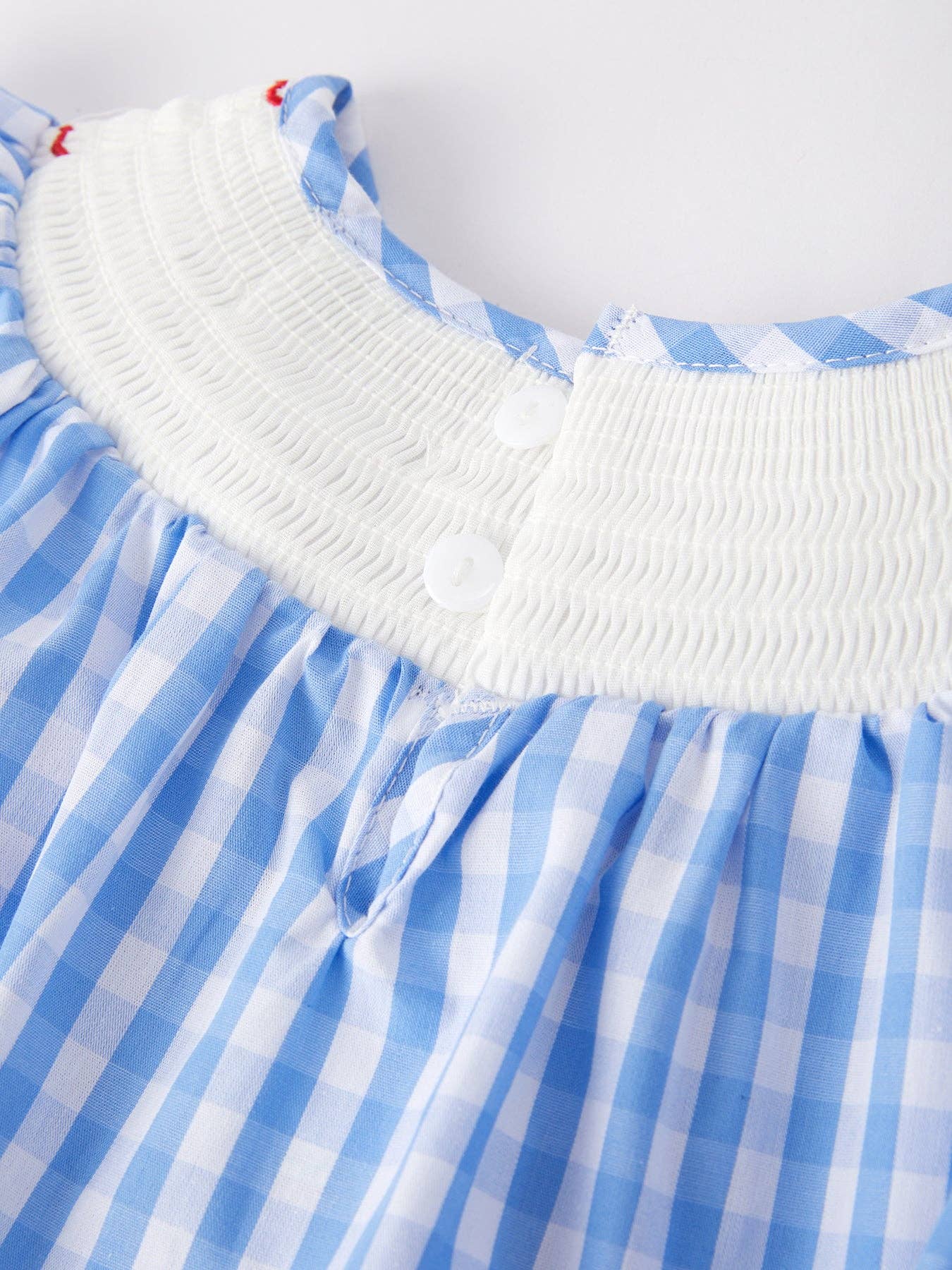 Patriotic Smocking Girls Romper