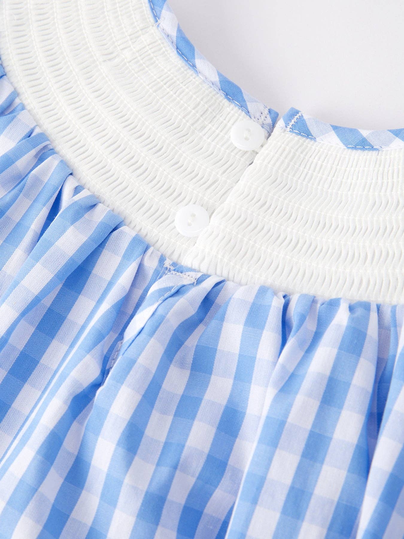 Patriotic Embroidery Smocking Girls Dress