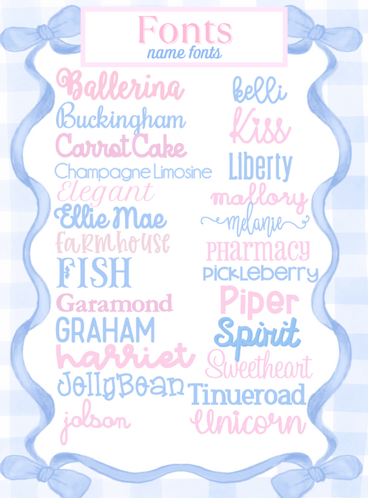 Fonts & Monograms