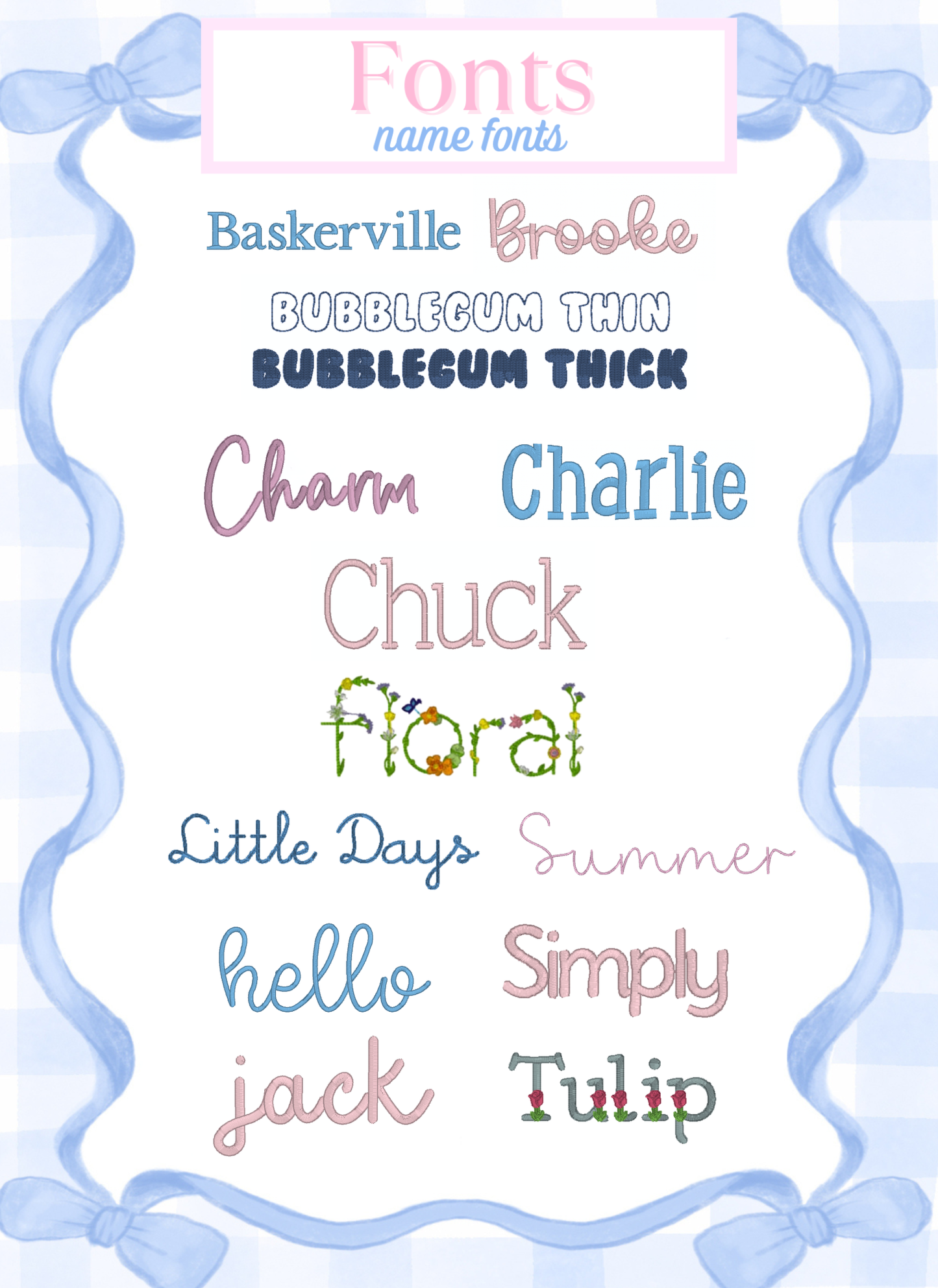 Fonts & Monograms