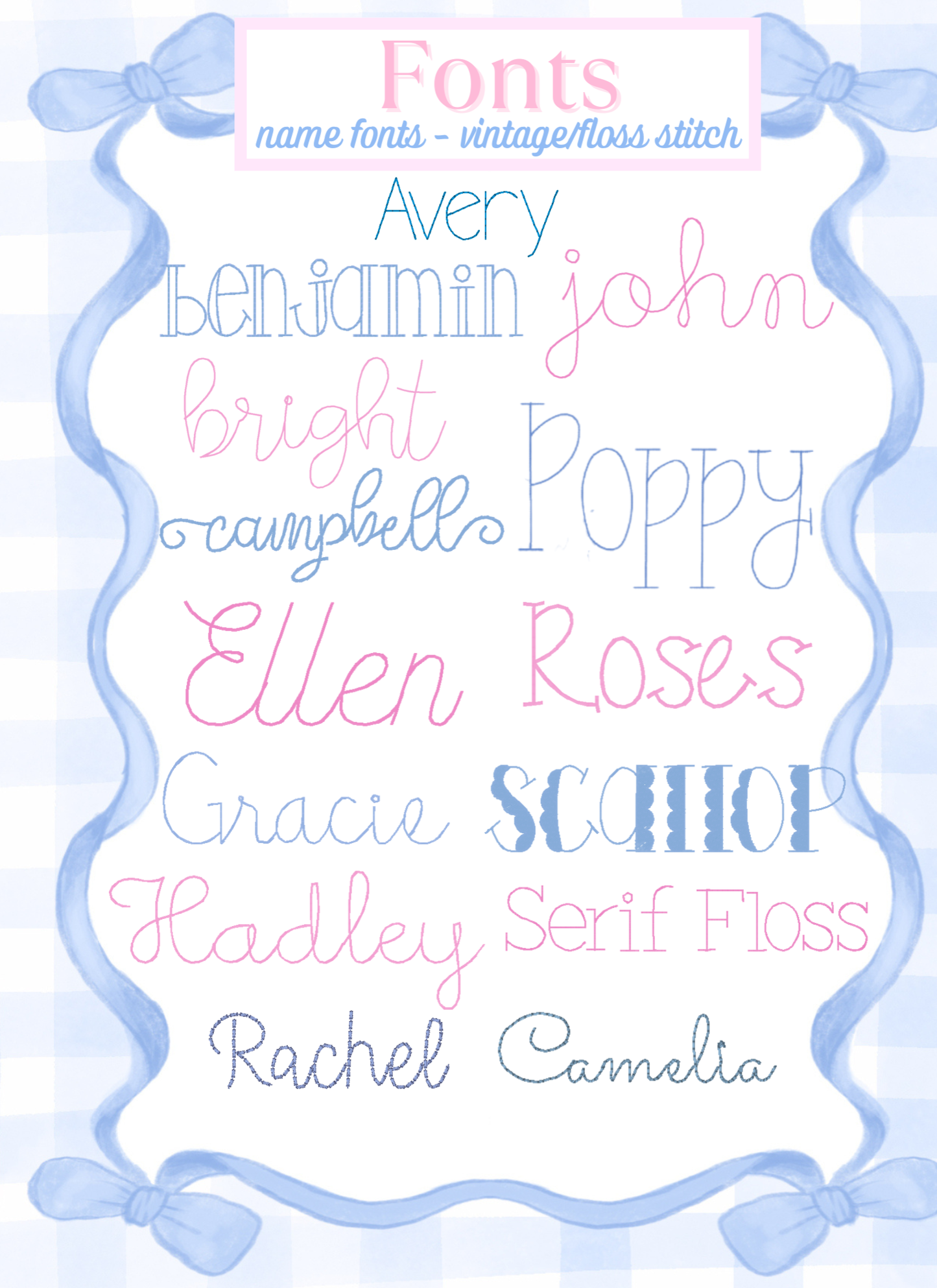 Fonts & Monograms