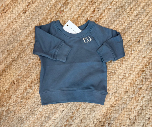 Colored Organics Kid's Pullover - Harbor
