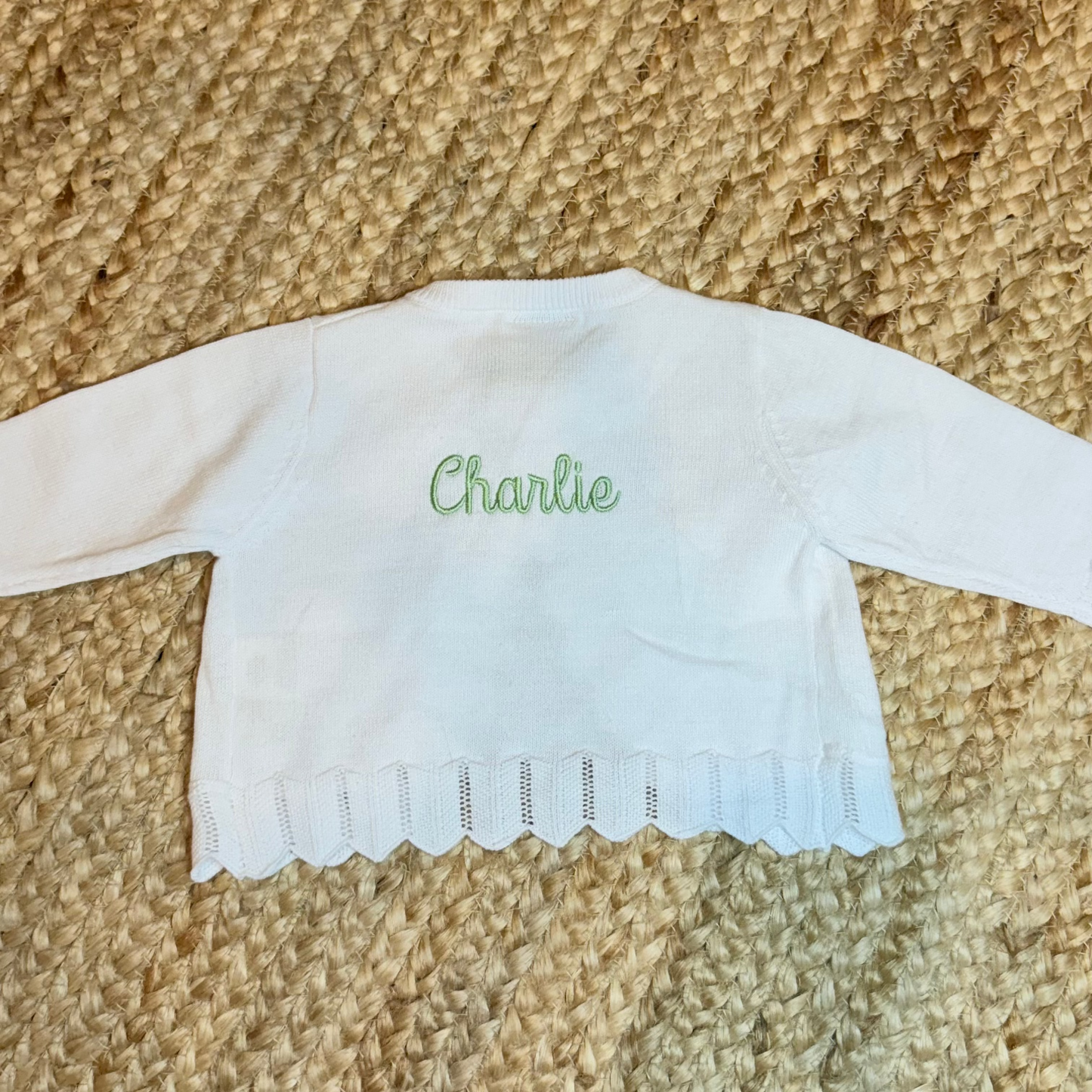 Pointelle Edge Cardigan
