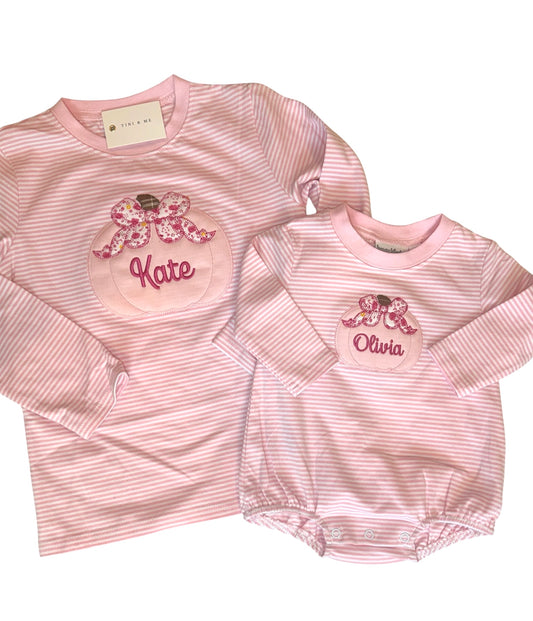 Pink Pumpkin Shirt / Bubble