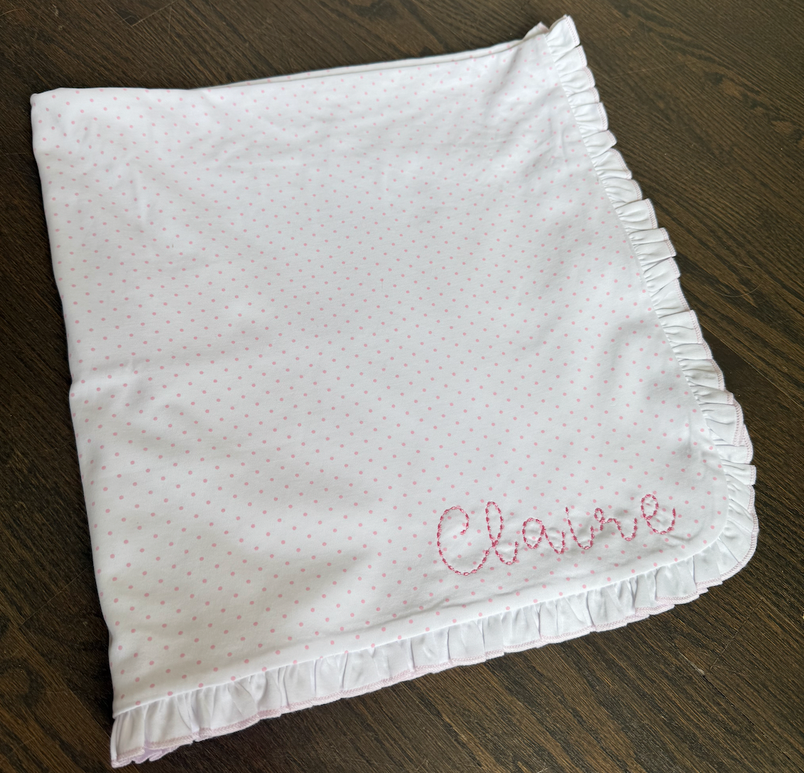 Mini Dots Receiving Blanket