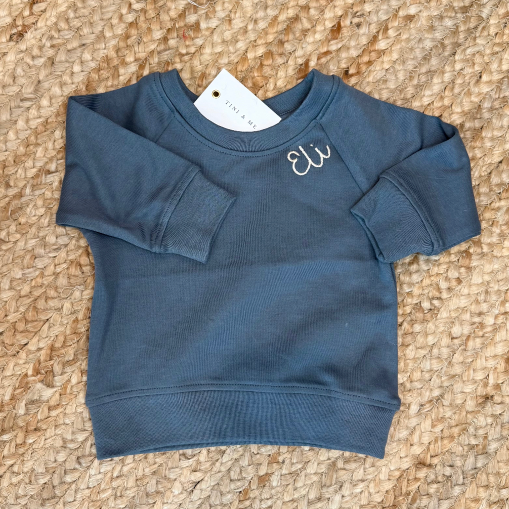 Colored Organics Kid's Pullover - Harbor