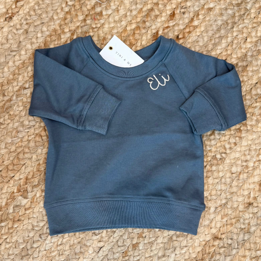 Colored Organics Kid's Pullover - Harbor