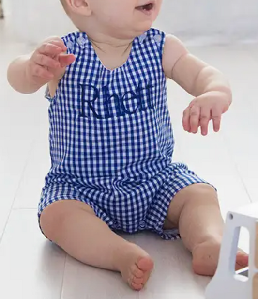 Navy Gingham Jon Jon
