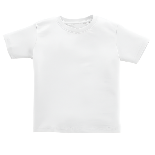 Kid's Plain White T-Shirt