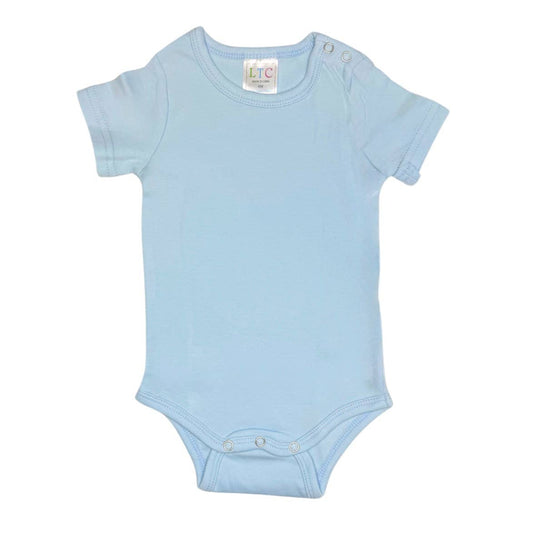 Unisex Short Sleeve Bodysuit - Baby Blue