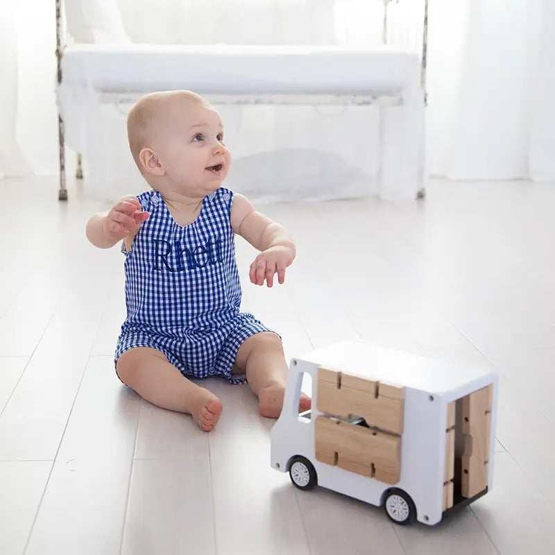 Navy Gingham Jon Jon